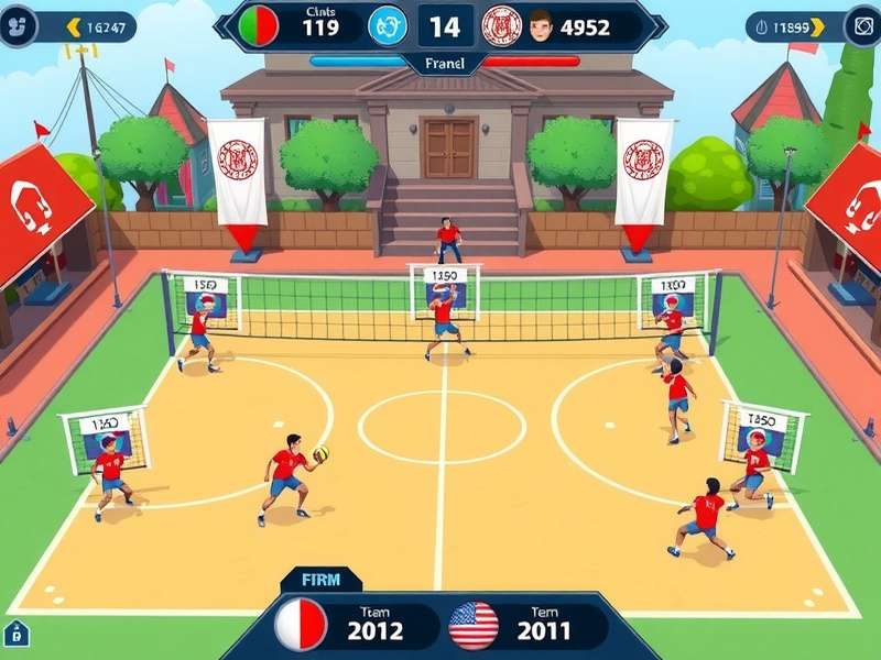 Pak Volley Conqueror strategy guide showing team formations